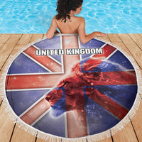 United Kingdom Beach Blanket British Lion Flag Style - Wonder Print Shop