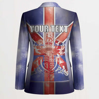 Personalized United Kingdom Blazer British Lion Flag Style - Wonder Print Shop