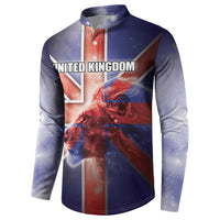 Personalized United Kingdom Button Sweatshirt British Lion Flag Style - Wonder Print Shop