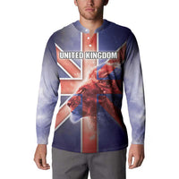 Personalized United Kingdom Button Sweatshirt British Lion Flag Style - Wonder Print Shop
