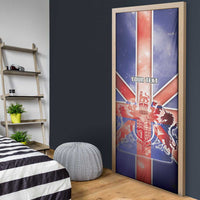 United Kingdom Door Cover British Lion Flag Style - Wonder Print Shop