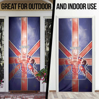 United Kingdom Door Cover British Lion Flag Style - Wonder Print Shop