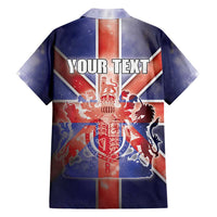 Personalized United Kingdom Family Matching Long Sleeve Bodycon Dress and Hawaiian Shirt British Lion Flag Style - Wonder Print Shop