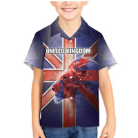 Personalized United Kingdom Family Matching Mermaid Dress and Hawaiian Shirt British Lion Flag Style - Wonder Print Shop