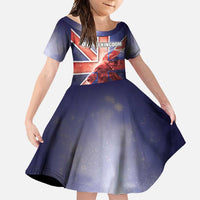 Personalized United Kingdom Family Matching Summer Maxi Dress and Hawaiian Shirt British Lion Flag Style - Wonder Print Shop