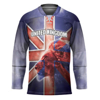Personalized United Kingdom Hockey Jersey British Lion Flag Style - Wonder Print Shop
