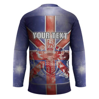 Personalized United Kingdom Hockey Jersey British Lion Flag Style - Wonder Print Shop