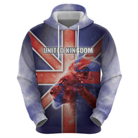 Personalized United Kingdom Hoodie British Lion Flag Style - Wonder Print Shop