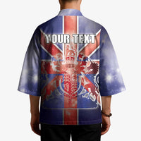 Personalized United Kingdom Kimono British Lion Flag Style - Wonder Print Shop