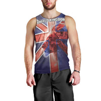 Personalized United Kingdom Men Tank Top British Lion Flag Style - Wonder Print Shop
