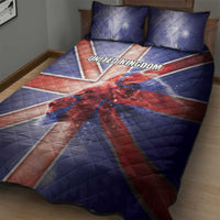 United Kingdom Quilt Bed Set British Lion Flag Style - Wonder Print Shop