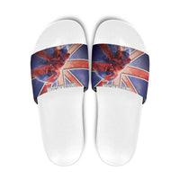 United Kingdom Slide Sandals British Lion Flag Style - Wonder Print Shop
