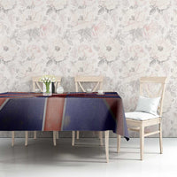 United Kingdom Tablecloth British Lion Flag Style - Wonder Print Shop