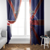 United Kingdom Window Curtain British Lion Flag Style - Wonder Print Shop