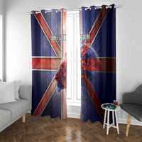 United Kingdom Window Curtain British Lion Flag Style - Wonder Print Shop
