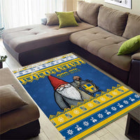 Sweden Christmas Area Rug Tomte God Jul - Wonder Print Shop