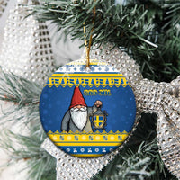 Sweden Christmas Ceramic Ornament Tomte God Jul - Wonder Print Shop