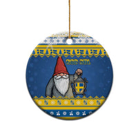 Sweden Christmas Ceramic Ornament Tomte God Jul - Wonder Print Shop