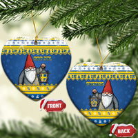 Sweden Christmas Ceramic Ornament Tomte God Jul - Wonder Print Shop