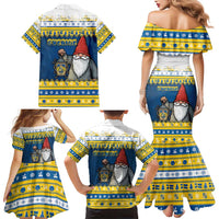 Sweden Christmas Family Matching Mermaid Dress and Hawaiian Shirt Tomte God Jul - Wonder Print Shop