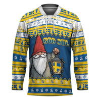 Sweden Christmas Hockey Jersey Tomte God Jul - Wonder Print Shop