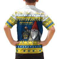 Sweden Christmas Kid Hawaiian Shirt Tomte God Jul - Wonder Print Shop