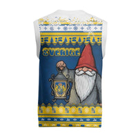 Sweden Christmas Knitted V-Neck Vest Tomte God Jul - Wonder Print Shop