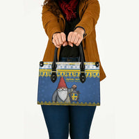 Sweden Christmas Leather Bag Tomte God Jul - Wonder Print Shop