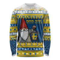 Sweden Christmas Long Sleeve Shirt Tomte God Jul - Wonder Print Shop