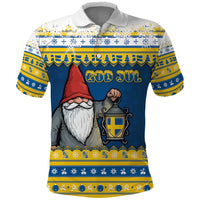 Sweden Christmas Polo Shirt Tomte God Jul - Wonder Print Shop