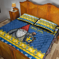 Sweden Christmas Quilt Bed Set Tomte God Jul - Wonder Print Shop