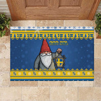 Sweden Christmas Rubber Doormat Tomte God Jul - Wonder Print Shop
