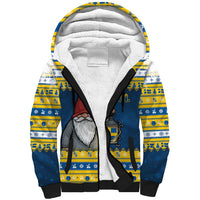 Sweden Christmas Sherpa Hoodie Tomte God Jul - Wonder Print Shop