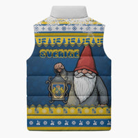 Sweden Christmas Sleeveless Puffer Jacket Tomte God Jul - Wonder Print Shop