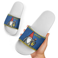 Sweden Christmas Slide Sandals Tomte God Jul - Wonder Print Shop