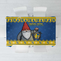 Sweden Christmas Tablecloth Tomte God Jul - Wonder Print Shop