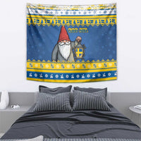 Sweden Christmas Tapestry Tomte God Jul - Wonder Print Shop