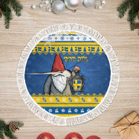 Sweden Christmas Tree Skirt Tomte God Jul - Wonder Print Shop