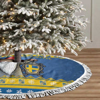 Sweden Christmas Tree Skirt Tomte God Jul - Wonder Print Shop