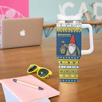 Sweden Christmas Tumbler With Handle Tomte God Jul - Wonder Print Shop