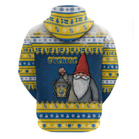 Sweden Christmas Zip Hoodie Tomte God Jul - Wonder Print Shop