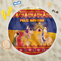 Spain Christmas Beach Blanket Los Reyes Magos - Wonder Print Shop