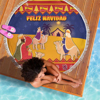 Spain Christmas Beach Blanket Los Reyes Magos - Wonder Print Shop