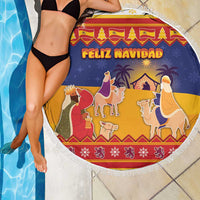 Spain Christmas Beach Blanket Los Reyes Magos - Wonder Print Shop