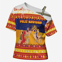 Spain Christmas Cross Shoulder Shirt Los Reyes Magos - Wonder Print Shop