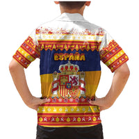 Spain Christmas Family Matching Mermaid Dress and Hawaiian Shirt Los Reyes Magos - Wonder Print Shop