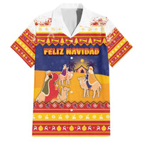Spain Christmas Family Matching Off Shoulder Maxi Dress and Hawaiian Shirt Los Reyes Magos - Wonder Print Shop