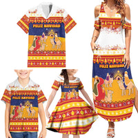 Spain Christmas Family Matching Summer Maxi Dress and Hawaiian Shirt Los Reyes Magos - Wonder Print Shop