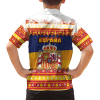 Spain Christmas Family Matching Tank Maxi Dress and Hawaiian Shirt Los Reyes Magos - Wonder Print Shop