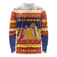Spain Christmas Long Sleeve Shirt Los Reyes Magos - Wonder Print Shop